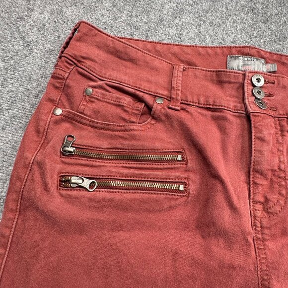 Torrid Jeggings Womens 18R Rust Zipper Accents Super Soft Skinny Jeans Moto Tech - Picture 2 of 16